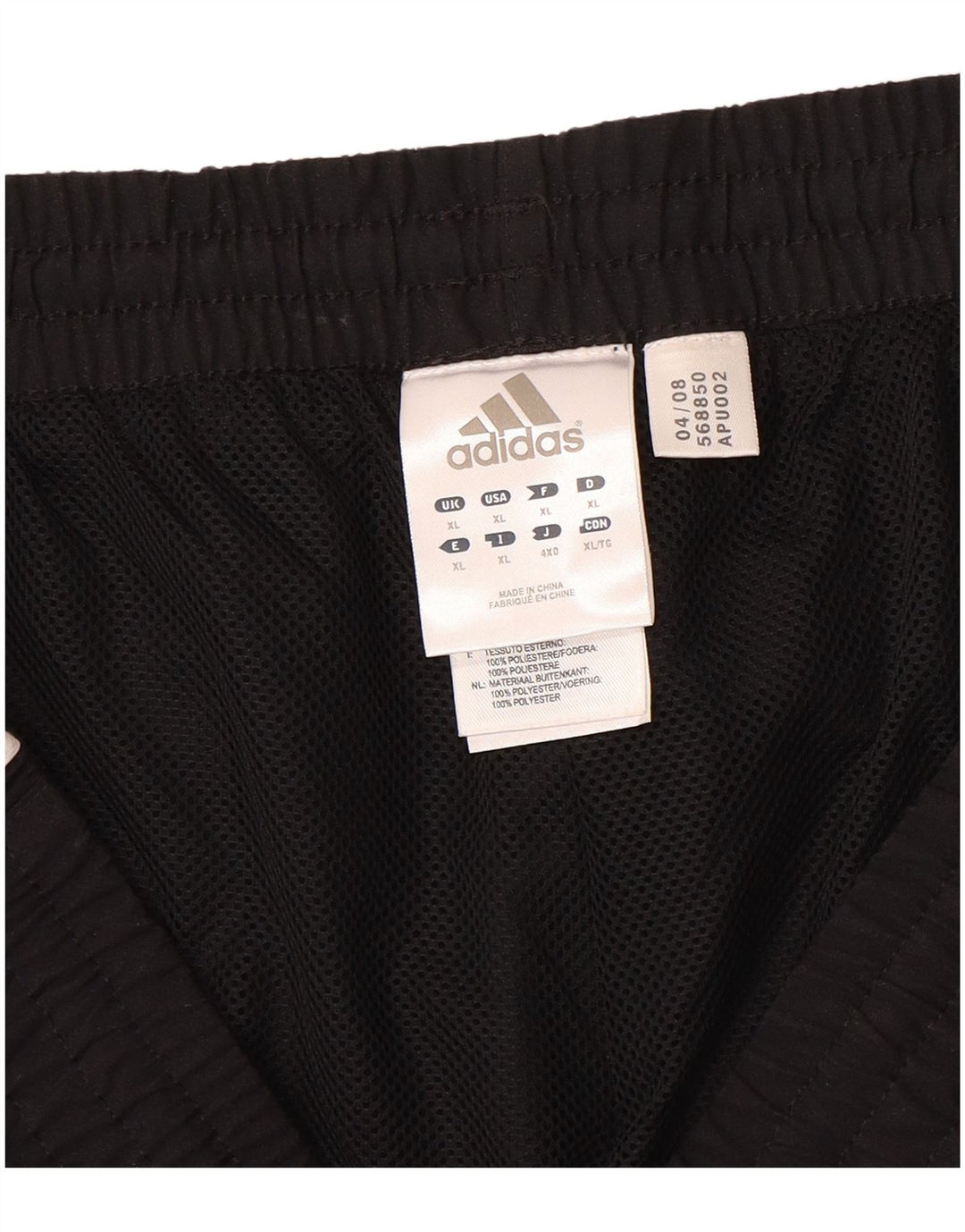 Adidas Męskie spodnie dresowe Joggers XL Czarny poliester