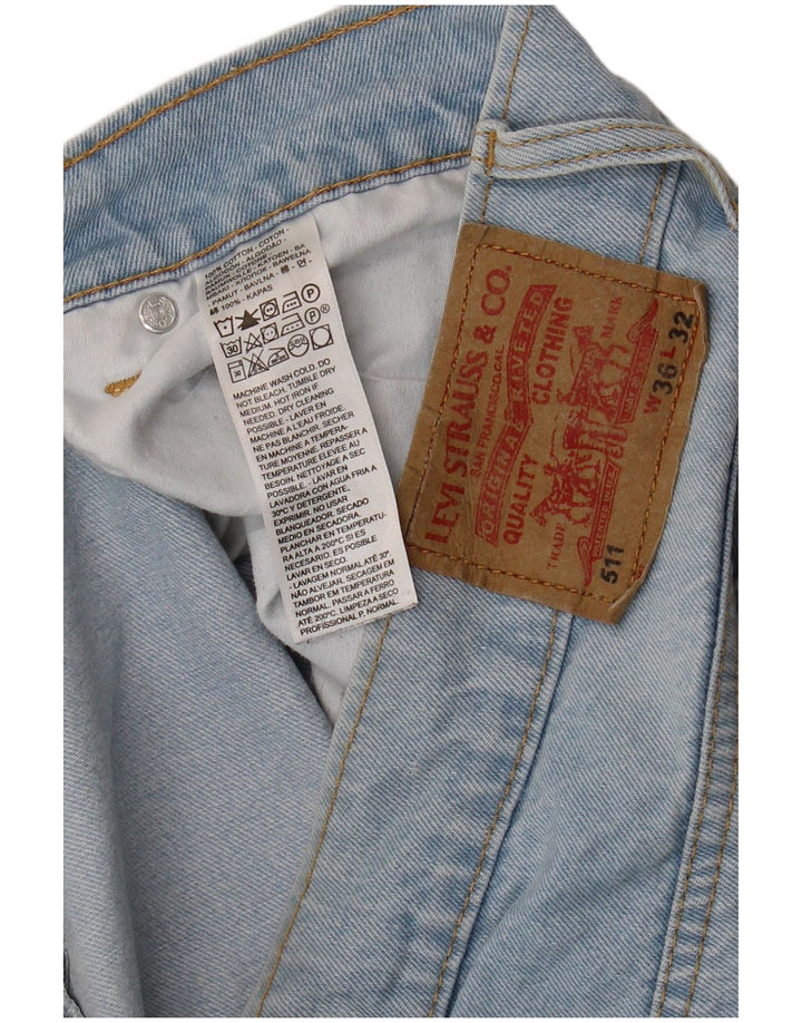 Męskie jeansy Levi's 511 Slim W36 L27 Niebieska bawełna