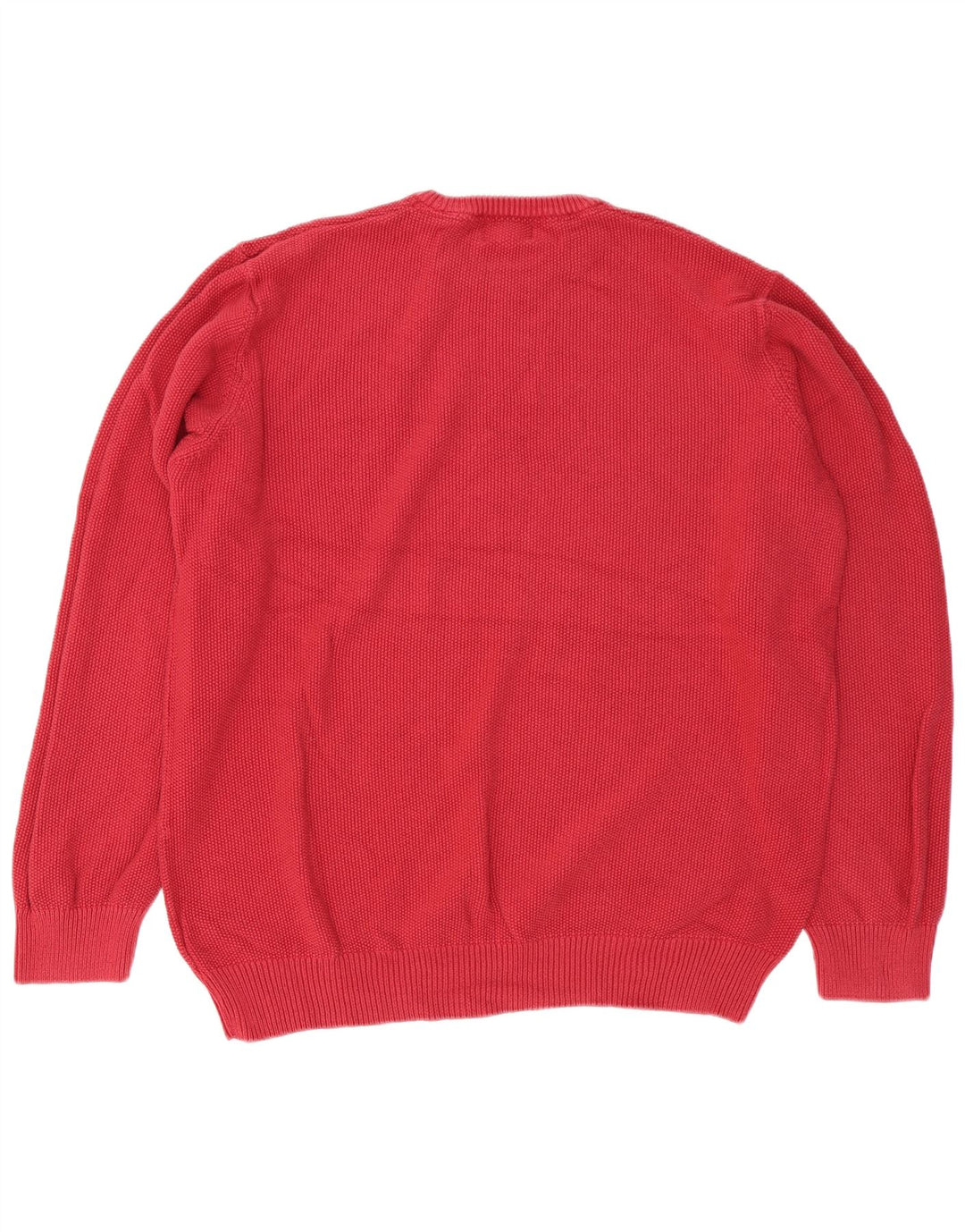 Marks & Spencer Męski sweter o regularnym kroju z okrągłym dekoltem, 2XL, czerwony, bawełniany