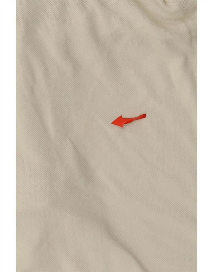 Męska koszulka polo Lacoste, rozmiar 6, XL, biała, bawełniana