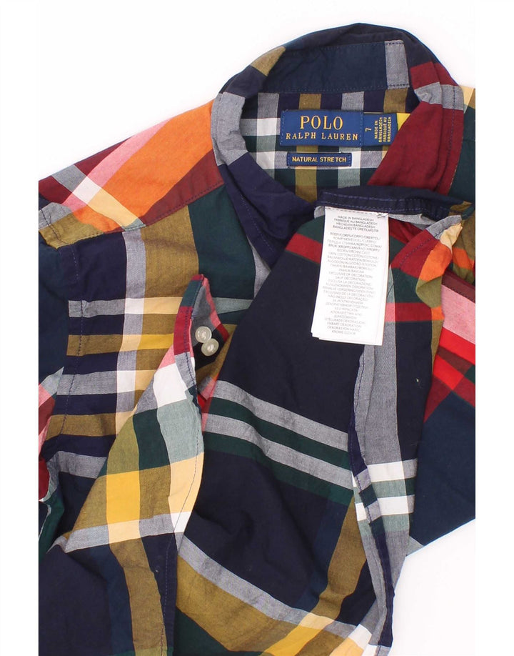 Koszula chłopięca Polo Ralph Lauren, 6-7 lat, wielokolorowa, bawełniana w kratę