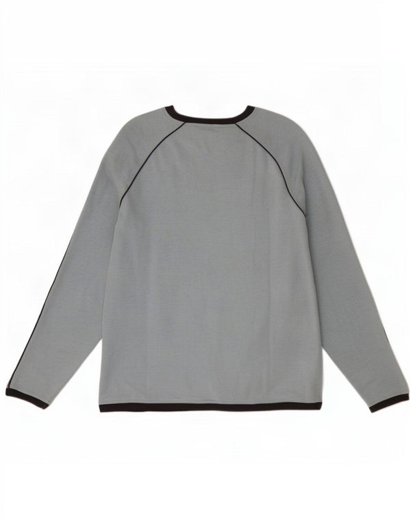 Top damski Asics z długim rękawem UK 16, duży, niebieski, bawełniany