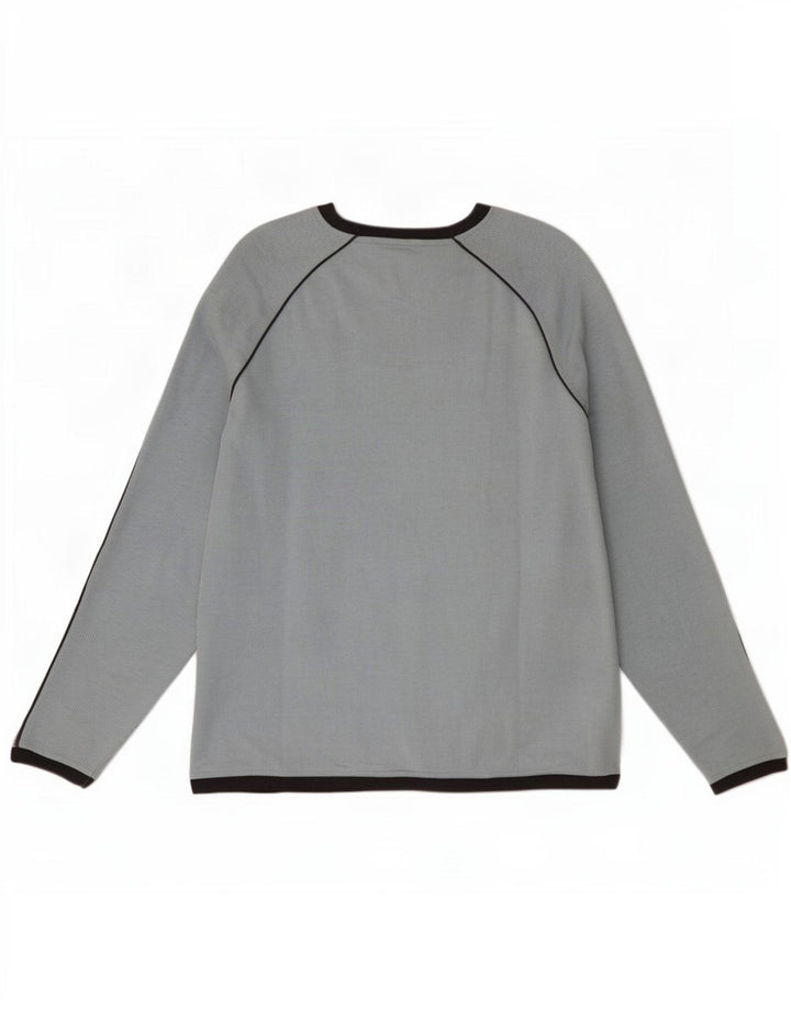 Top damski Asics z długim rękawem UK 16, duży, niebieski, bawełniany