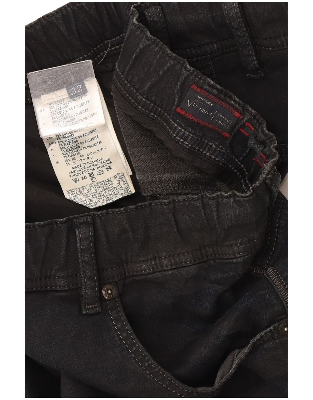 Damskie jeansy Jegging Diesel W32 L31 Granatowe, bawełniane