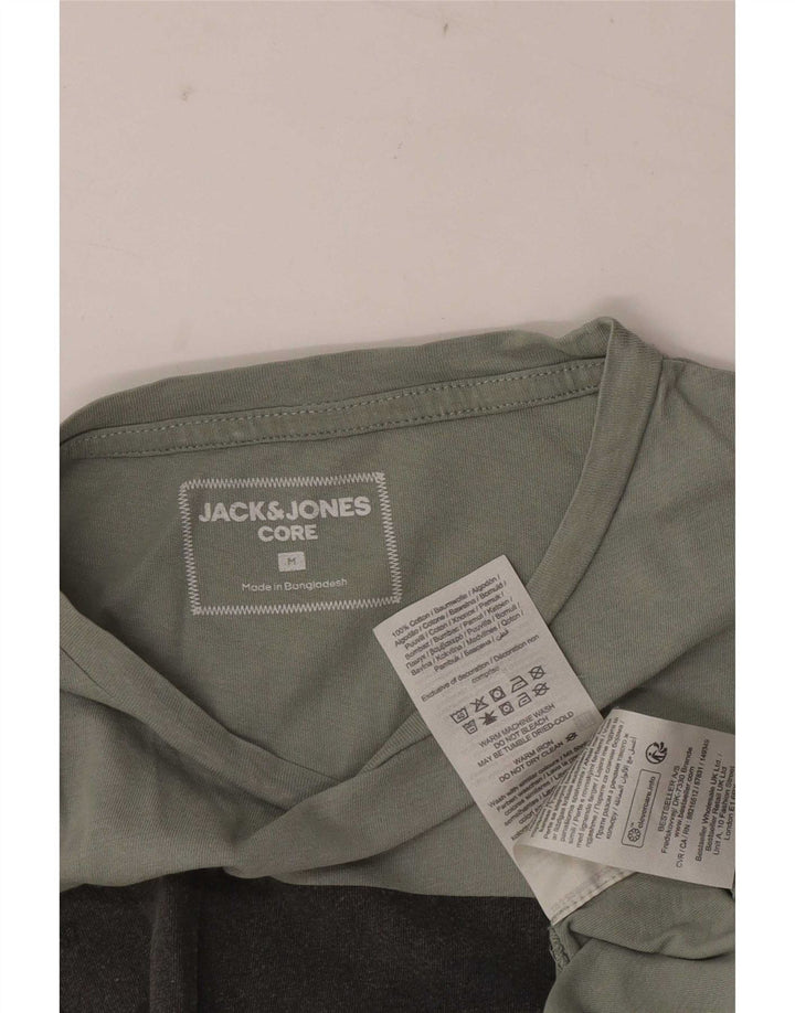 Męski T-shirt z grafiką Jack & Jones, bawełniany, średni zielony