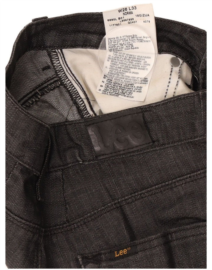 Damskie jeansy Lee Norma Slim W26 L27 Czarne bawełniane