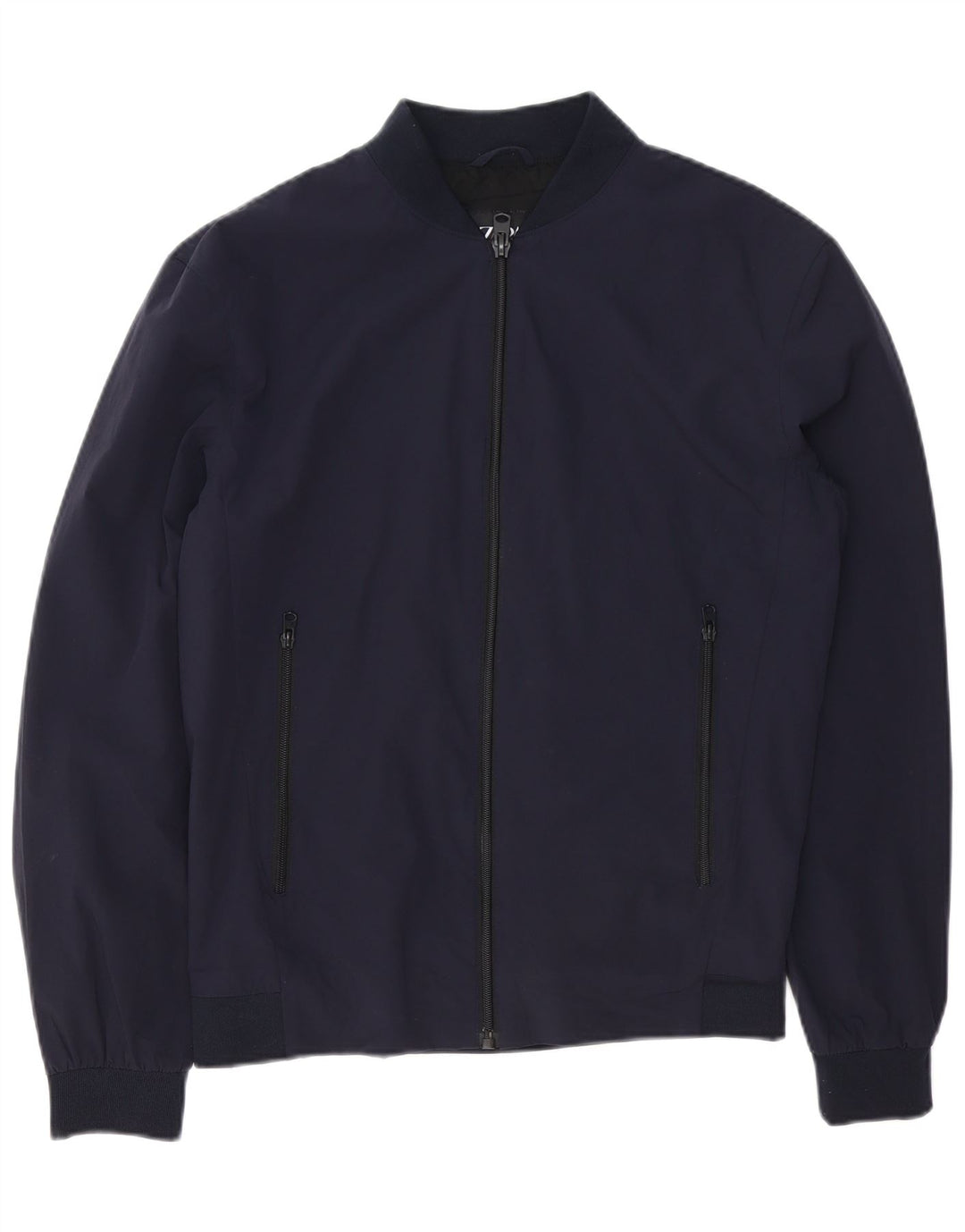 Męska kurtka bomberka Zara UK 38 Średni granatowy nylon