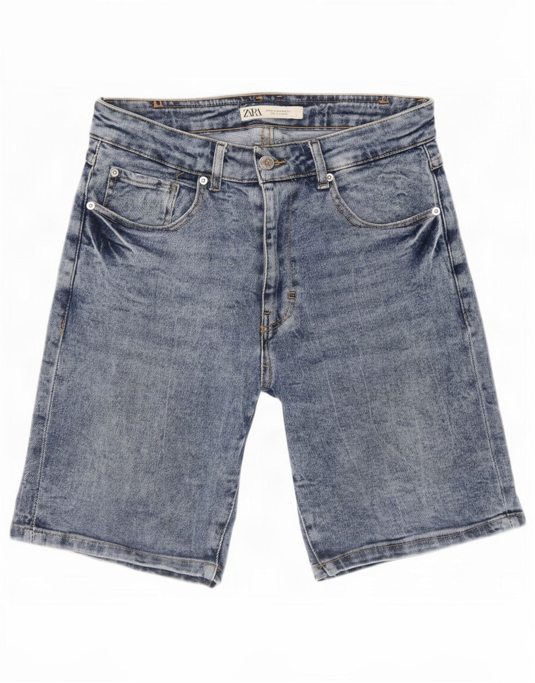 Męskie spodenki jeansowe Zara EU 38 Small W30 Niebieskie