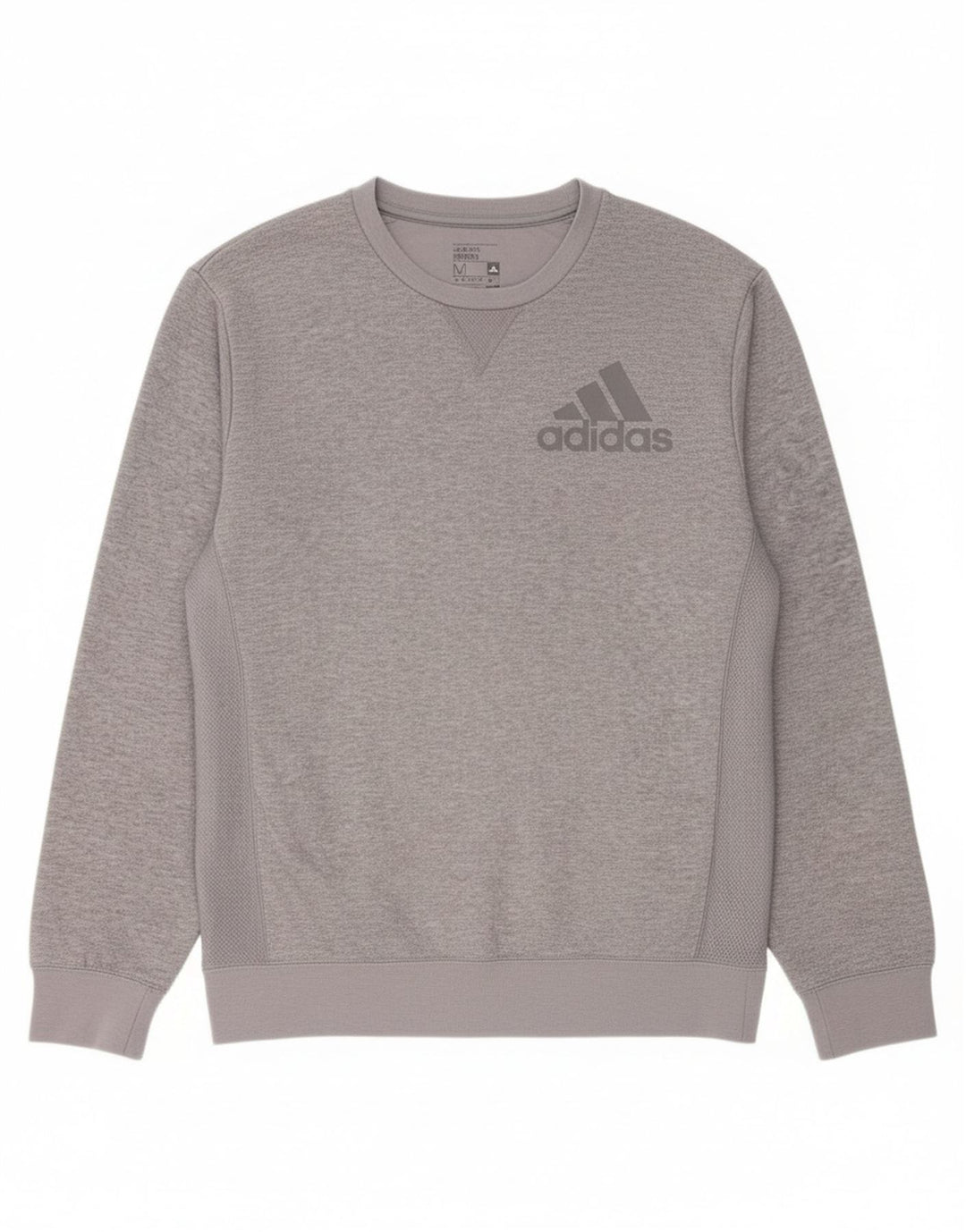 ADIDAS Mens Climalite Sweatshirt Jumper Medium Grey Polyester