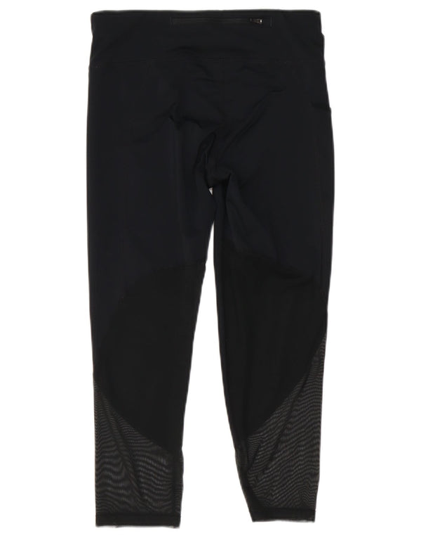 Damskie legginsy Nike Dri Fit UK 8, mały, czarny, geometryczny poliester