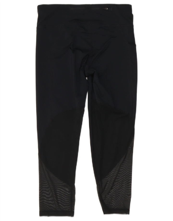 Damskie legginsy Nike Dri Fit UK 8, mały, czarny, geometryczny poliester