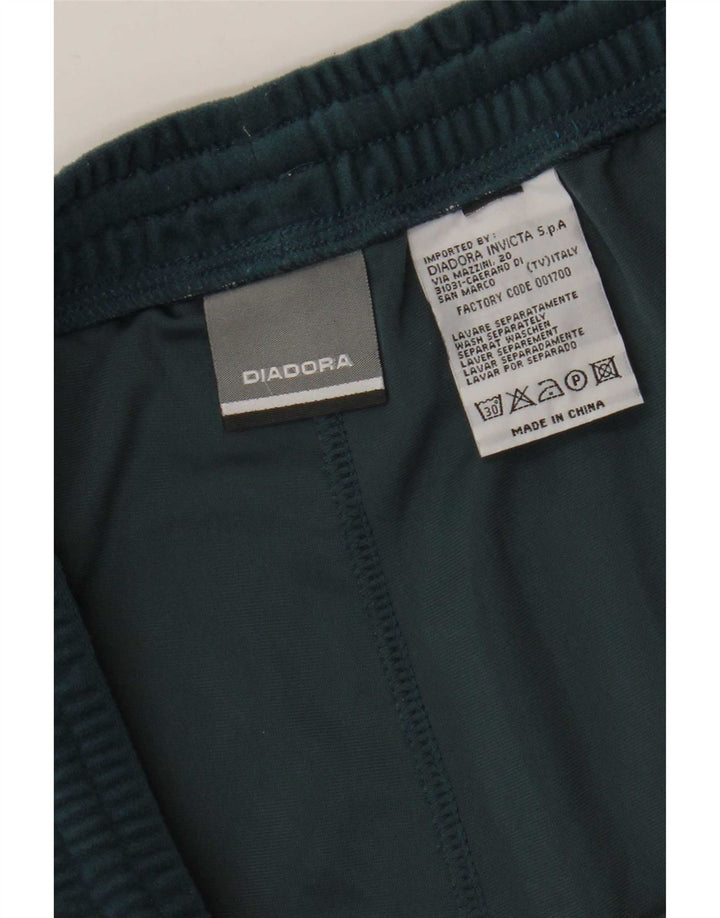 Męskie welurowe spodnie dresowe Diadora 2XL Zielony poliester