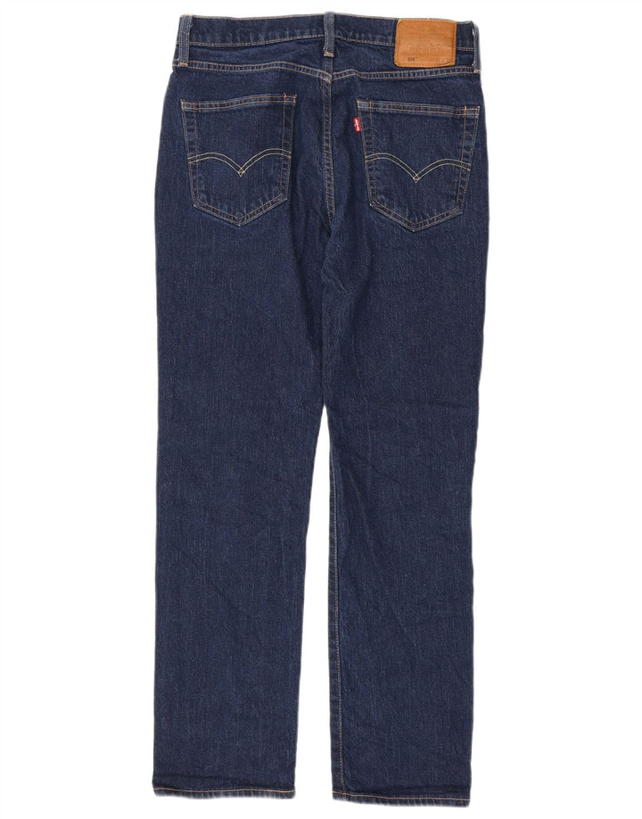 Męskie dżinsy Levi's 514 Straight W31 L32 Granatowa bawełna