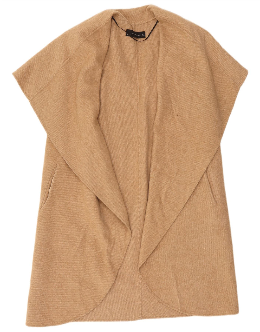Damski sweter oversize z długim rękawem Zara UK 14 średni beż