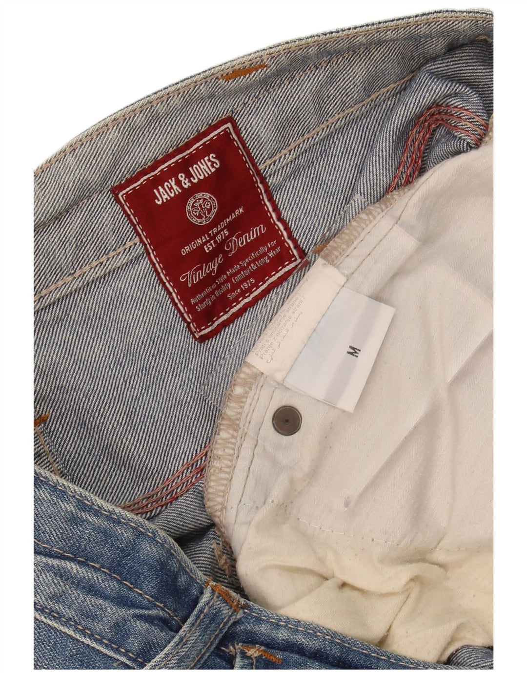 JACK & JONES Mens Denim Bermuda Shorts Medium W32  Blue Cotton