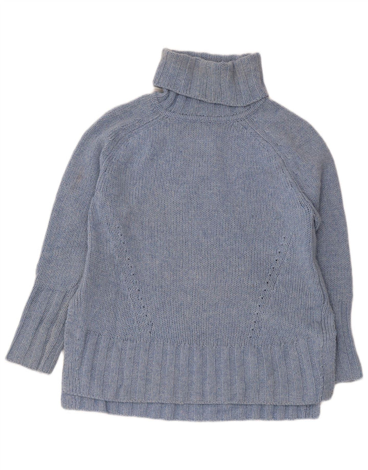 Damski sweter oversize Reiss z wywijanym dekoltem UK 10 Small Blue Wełna