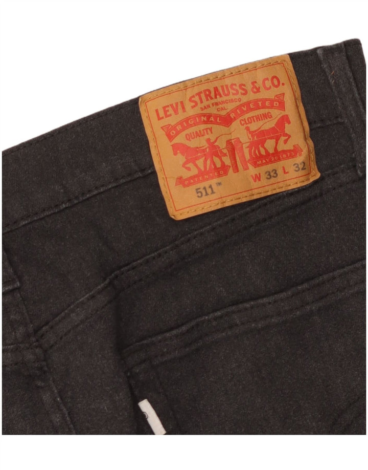 Męskie jeansy Levi's 511 Slim W33 L27 Szare