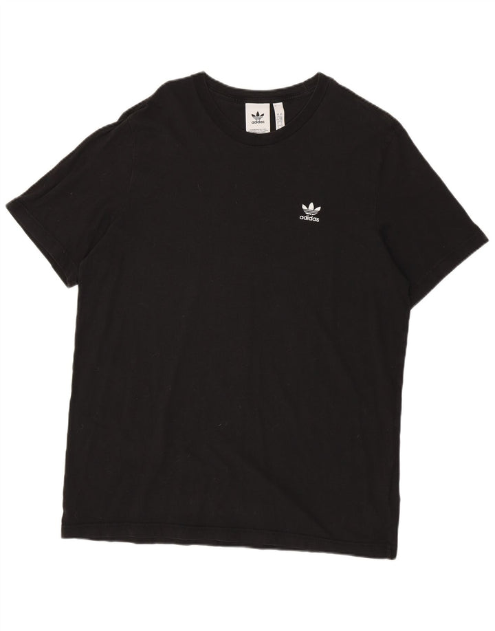 T-shirt męski ADIDAS, duży, czarny, bawełniany