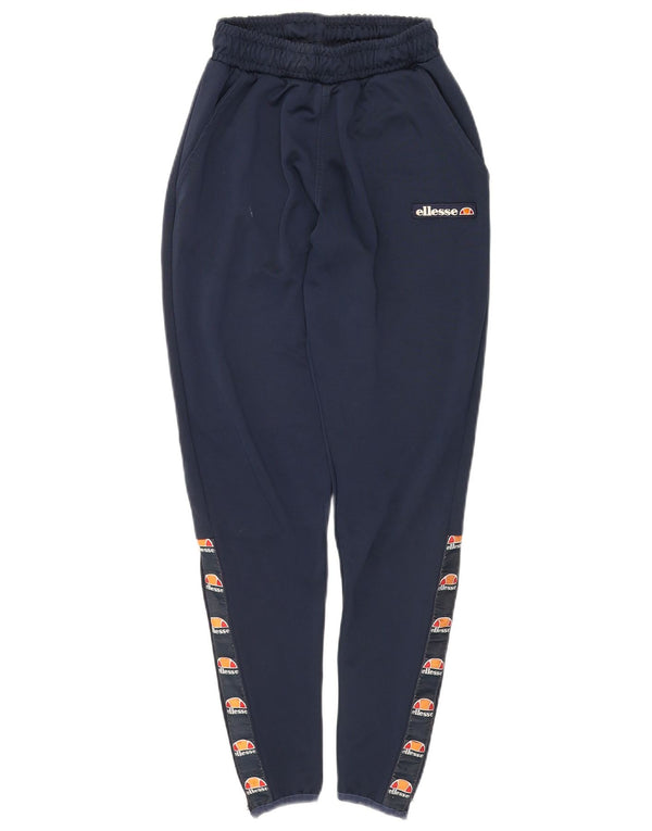 Damskie spodnie dresowe ELLESSE UK 6 XS, granatowe, poliestrowe