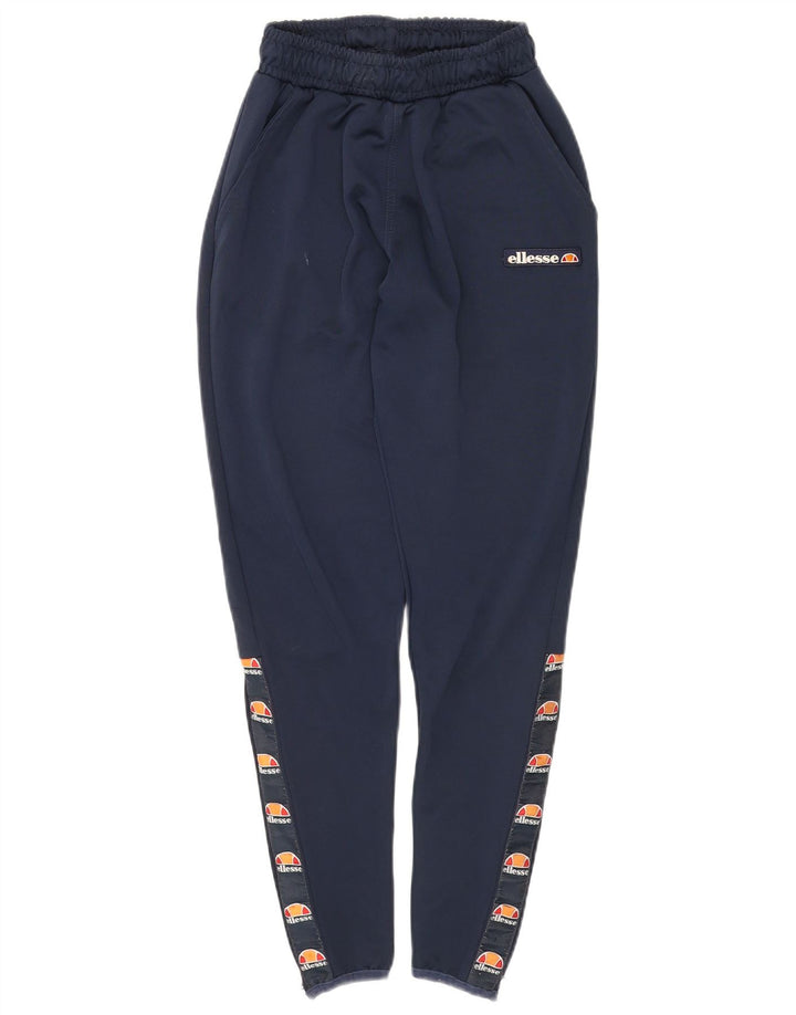 Damskie spodnie dresowe ELLESSE UK 6 XS, granatowe, poliestrowe