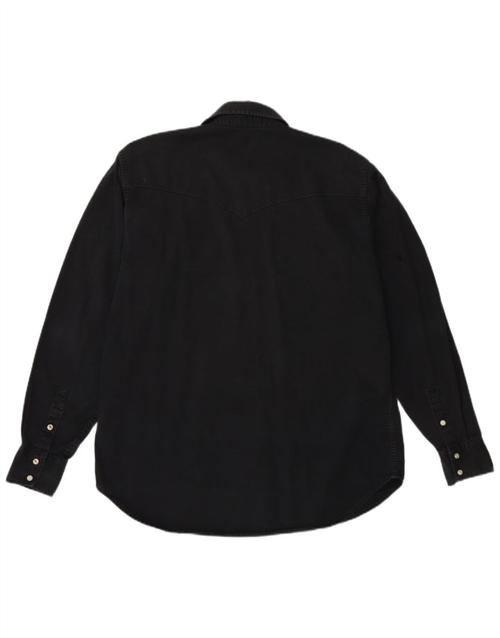 LEE Męska koszula dżinsowa, duża, czarna, bawełniana