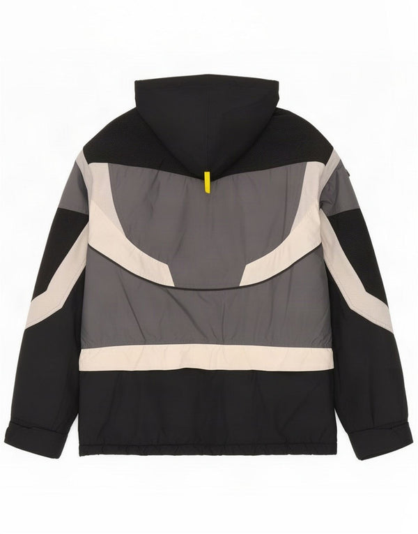 Aesse Womens Hooded Ski Jacket IT 42 Medium Multicoloured Colourblock