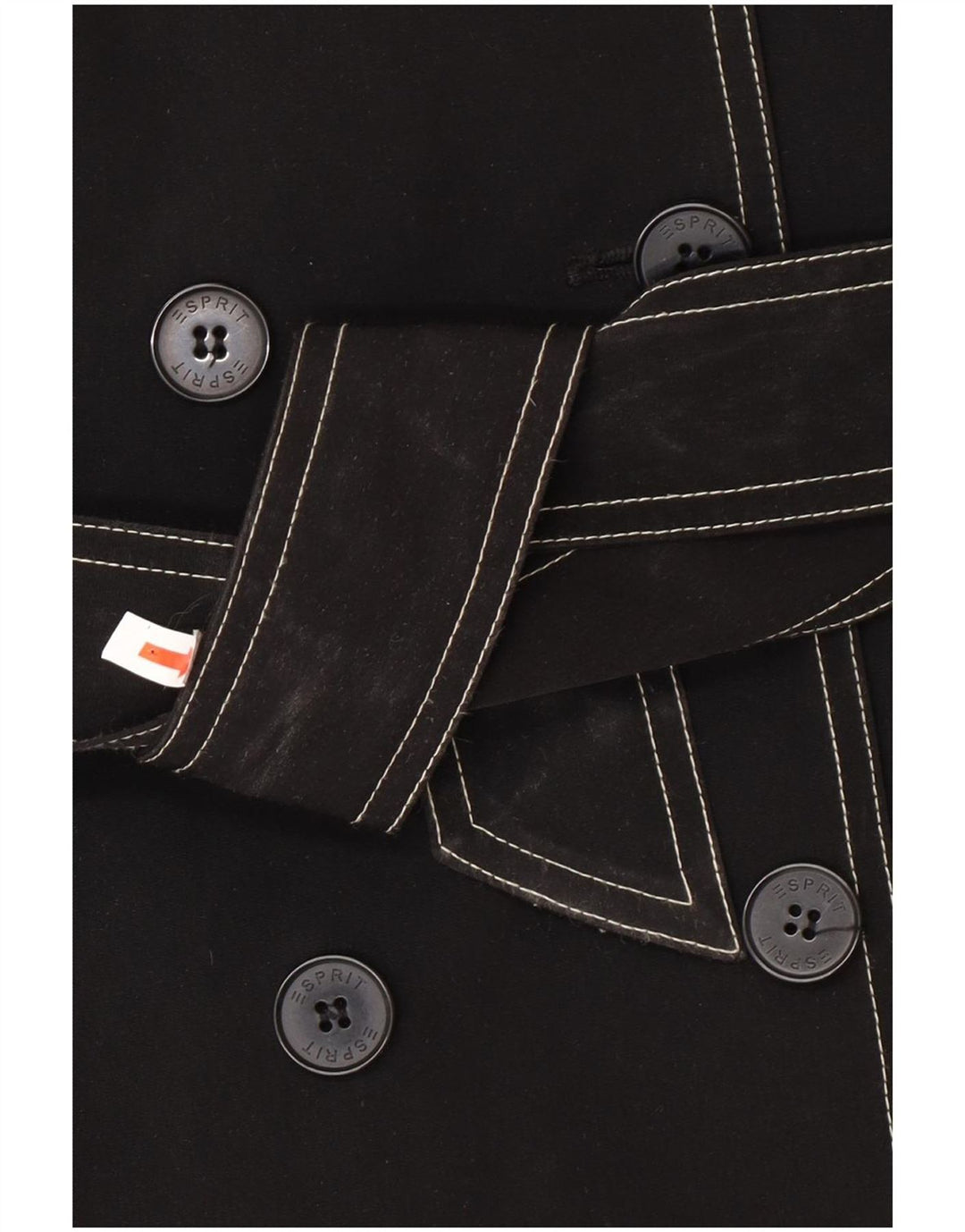 Damski płaszcz Esprit Sherpa Pea UK 18 XL, czarny poliester
