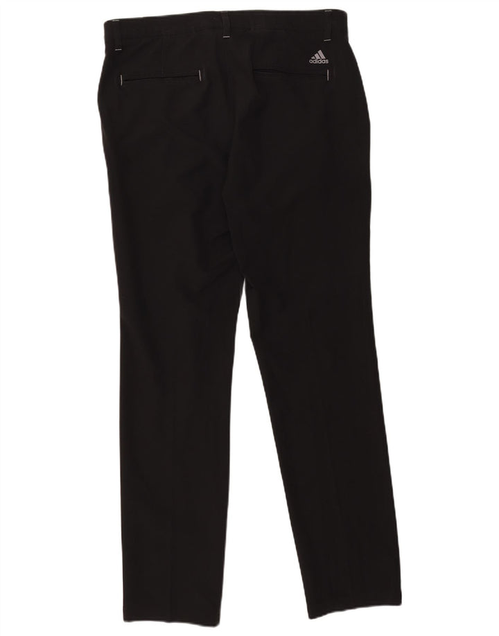 Adidas Męskie Proste Spodnie Chino W32 L32 Czarny Poliester
