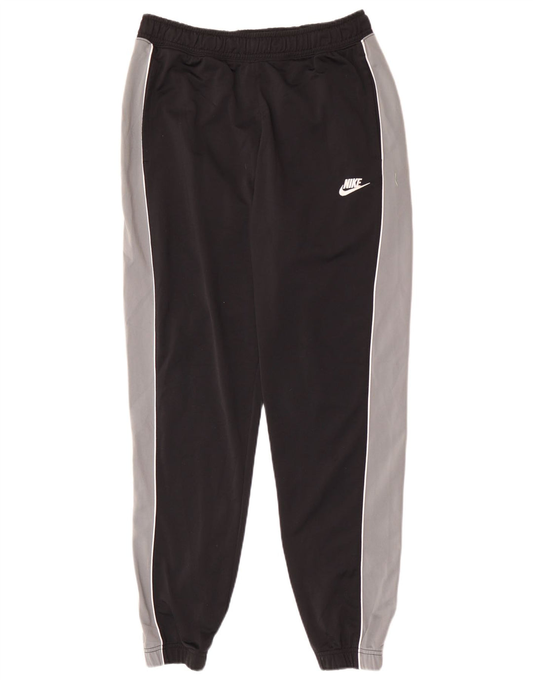 Męskie spodnie dresowe Nike Joggery, duży czarny poliester z blokami kolorów