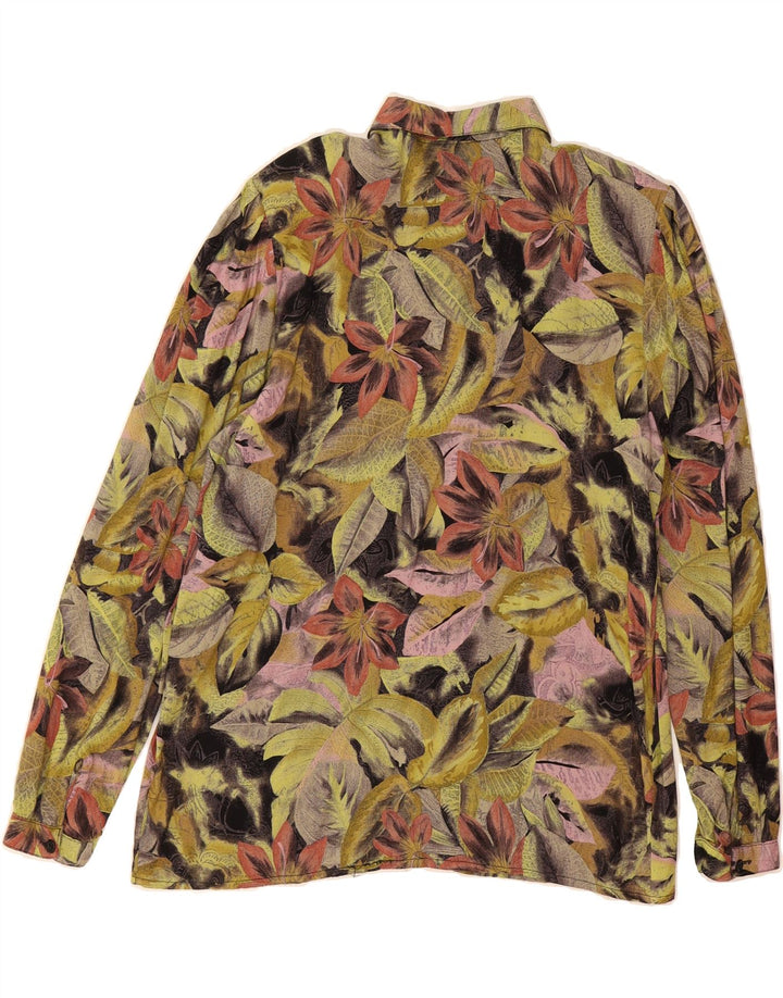 CANDA Womens Shirt Blouse EU 42 Large Multicoloured Floral Viscose Vintage Canda and Second-Hand Canda from Messina Hembry 