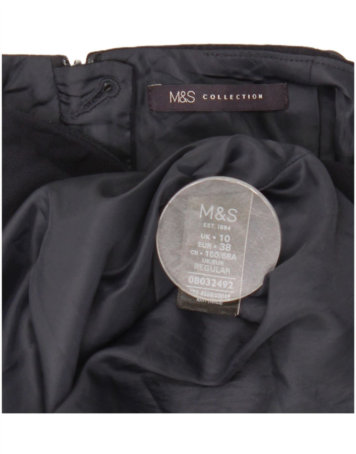 Marks & Spencer Damska spódniczka mini UK 10 Mała W29 Granatowa Poliester