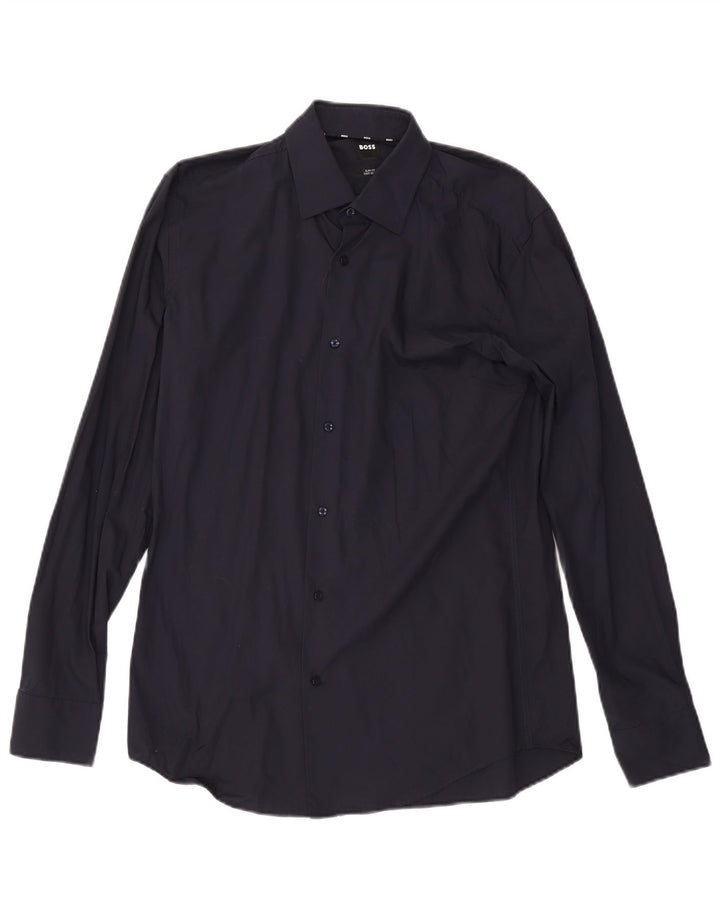 Koszula męska Hugo Boss Slim Fit, rozmiar 39 15 1/2, średni granat