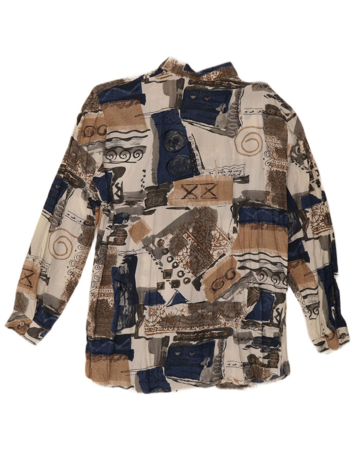 Koszula damska Vintage EU 44 XL Wielobarwna patchworkowa wiskoza