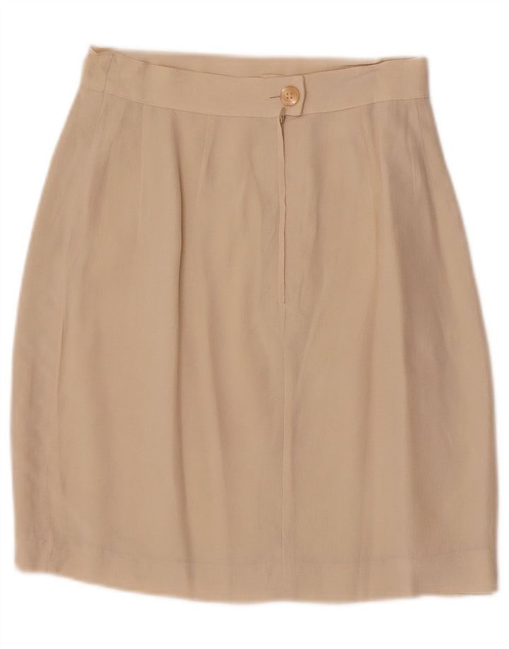 Spódnica mini damska Max & Co. UK 6 XS W24 Beżowy jedwab