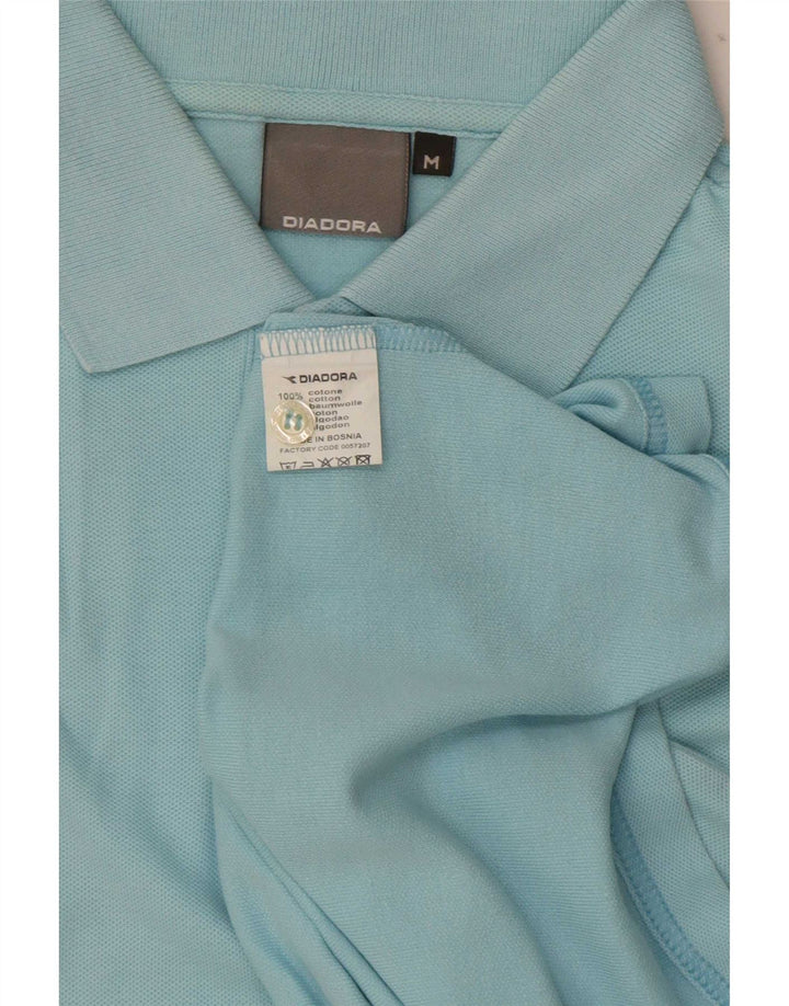 Męska koszulka polo Diadora, niebieska, bawełniana