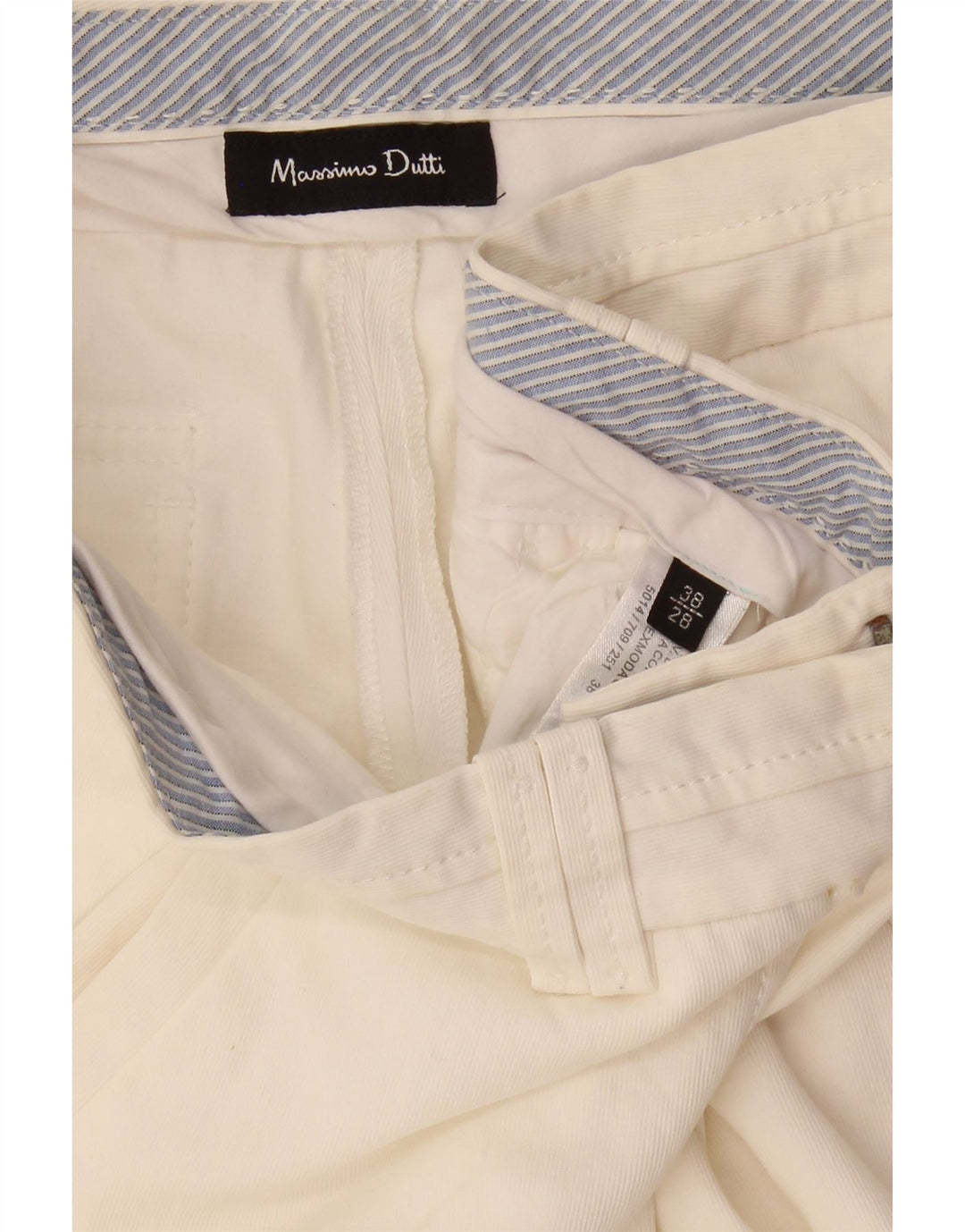MASSIMO DUTTI Womens Bootcut Casual Trousers EU 38 Small W28 L28 White Vintage Massimo Dutti and Second-Hand Massimo Dutti from Messina Hembry 