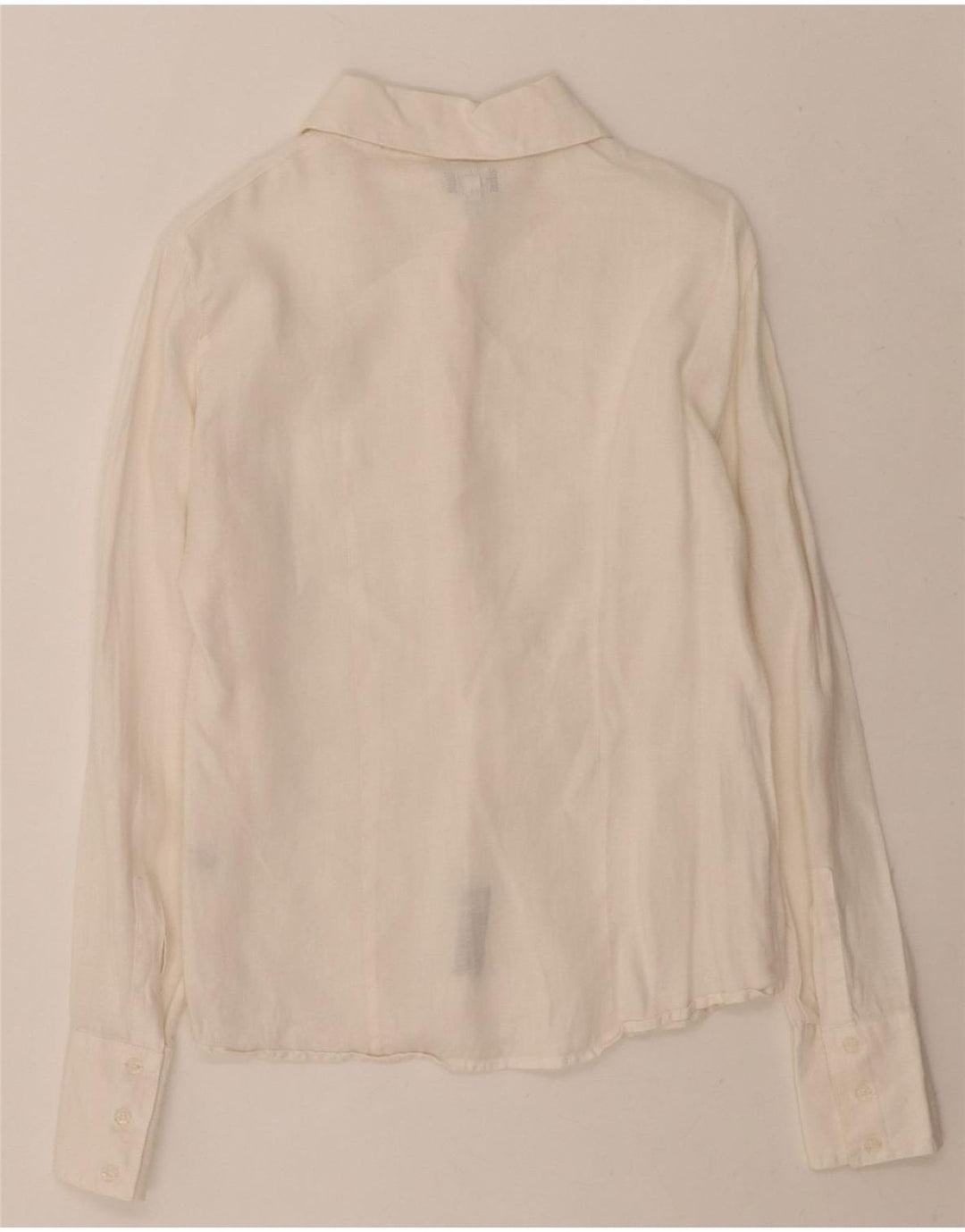 ARMANI JEANS Womens Shirt US 8 Medium White Vintage Armani Jeans and Second-Hand Armani Jeans from Messina Hembry 