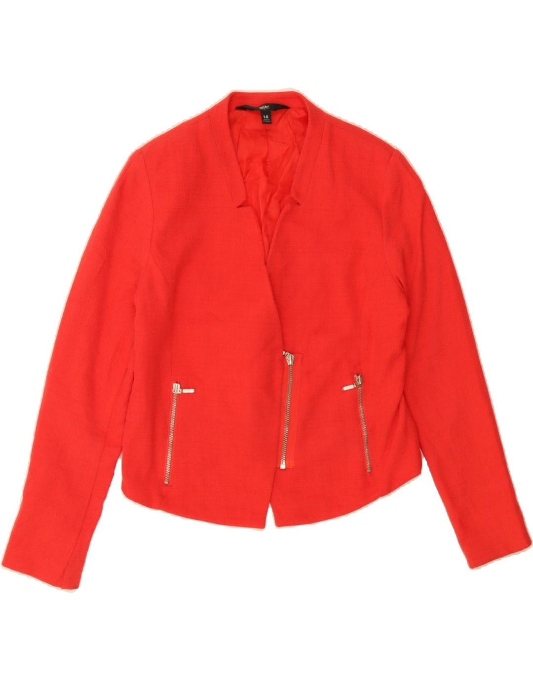 MOSSIMO Womens Crop Blazer Jacket US 14 XL Pink Cotton Vintage Mossimo and Second-Hand Mossimo from Messina Hembry 