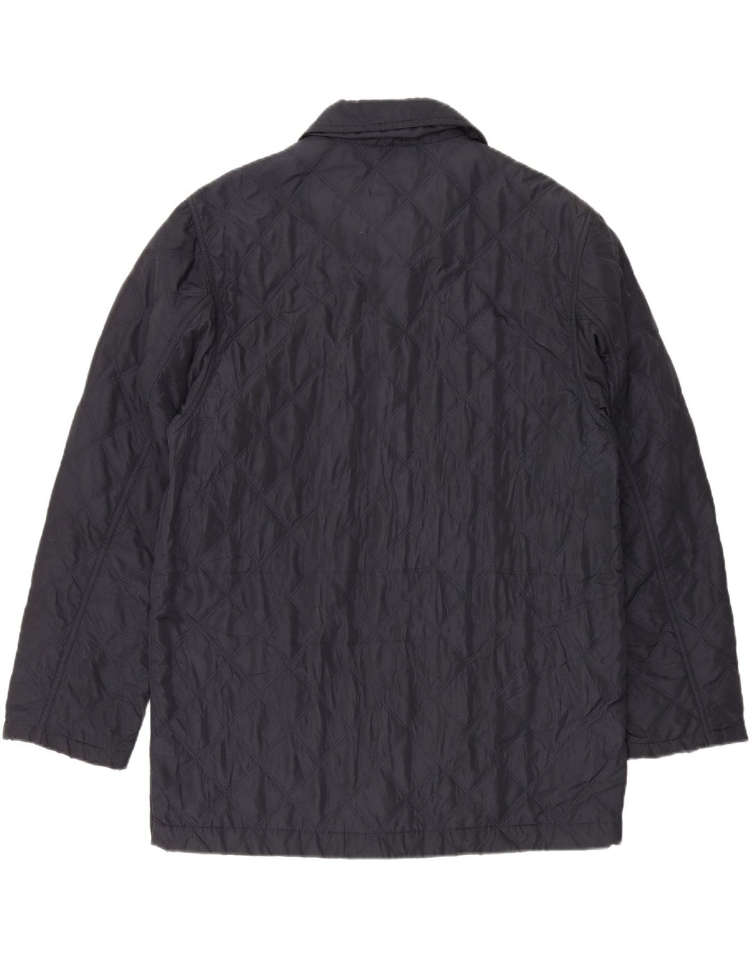 NAVIGARE Mens Quilted Jacket UK 38 Medium Navy Blue Vintage Navigare and Second-Hand Navigare from Messina Hembry 