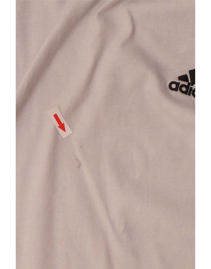 Adidas Męska Koszulka Top Duża Biała Bawełna