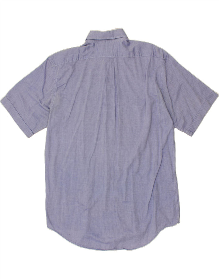 JOOP Mens Short Sleeve Shirt Size 41 16 Large Blue Cotton Vintage Joop and Second-Hand Joop from Messina Hembry 
