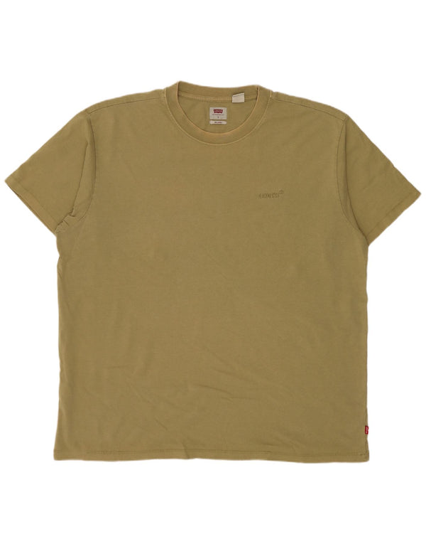 Męski T-shirt Levi's o swobodnym kroju, duży, khaki