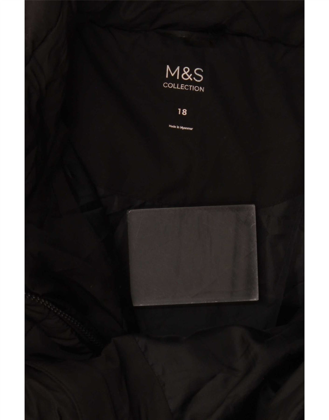 Marks & Spencer Damska ocieplana kurtka UK 18 XL, czarna, poliester
