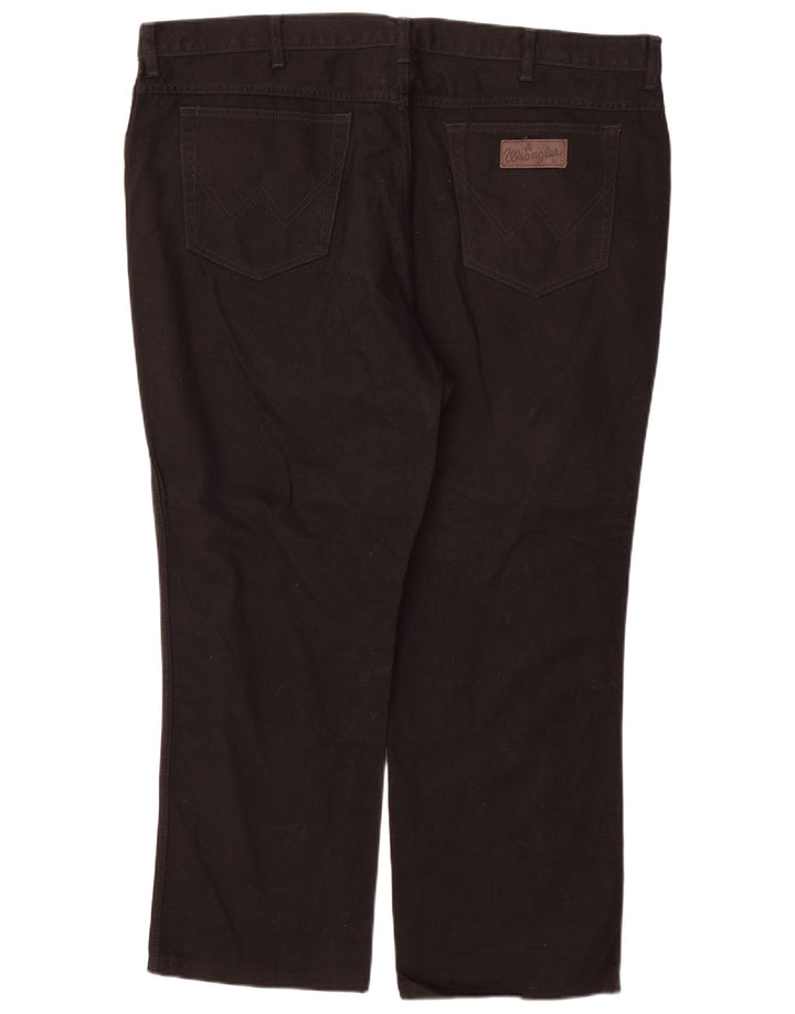 Męskie jeansy Wrangler Texas Straight W46 L30, czarne, bawełniane