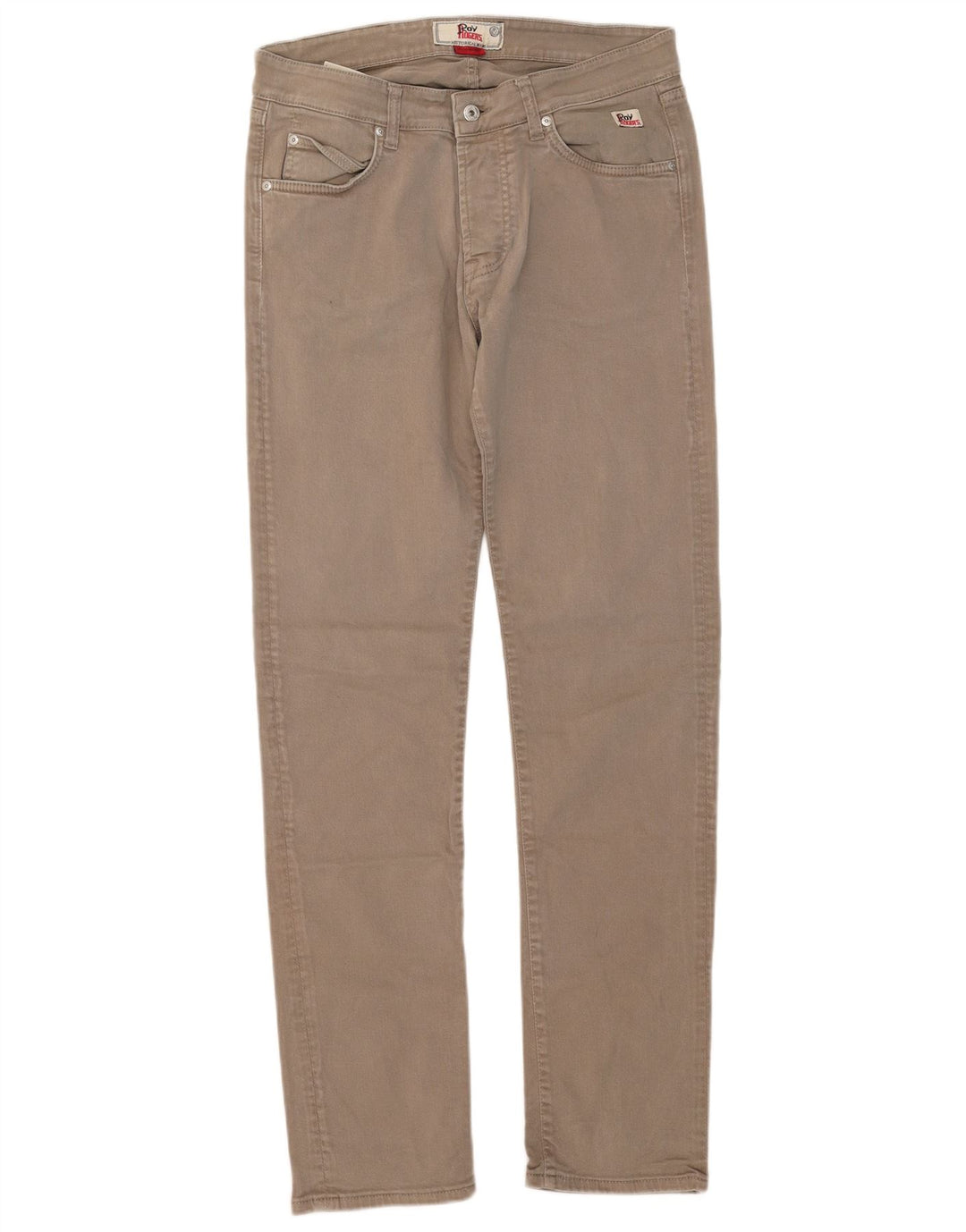 Damskie jeansy slim Roy Rogers W34 L33 Beżowa bawełna