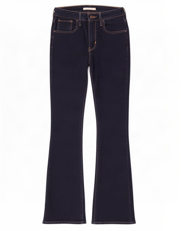 Damskie dżinsy Levi's 725 z wysokim stanem Bootcut W26 L31 Granatowa bawełna