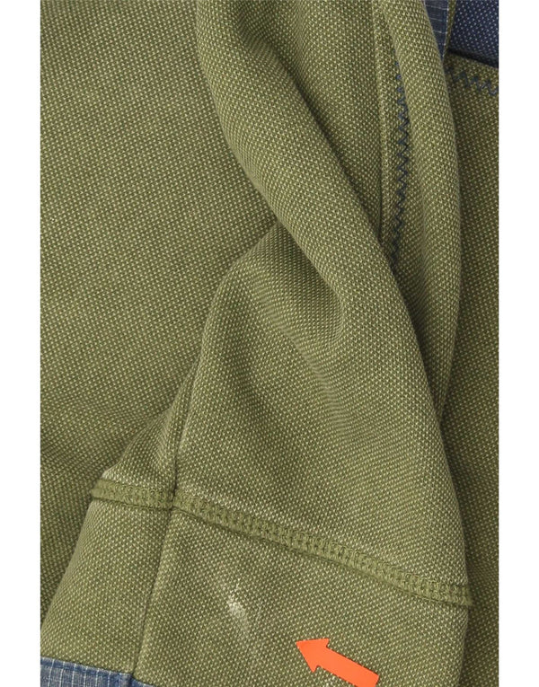 Męska bluza z zamkiem błyskawicznym Fat Face, 2XL, bawełniana w kolorze zielonym