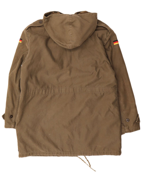 Vintage męska kurtka parka z kapturem UK 40 Large Khaki