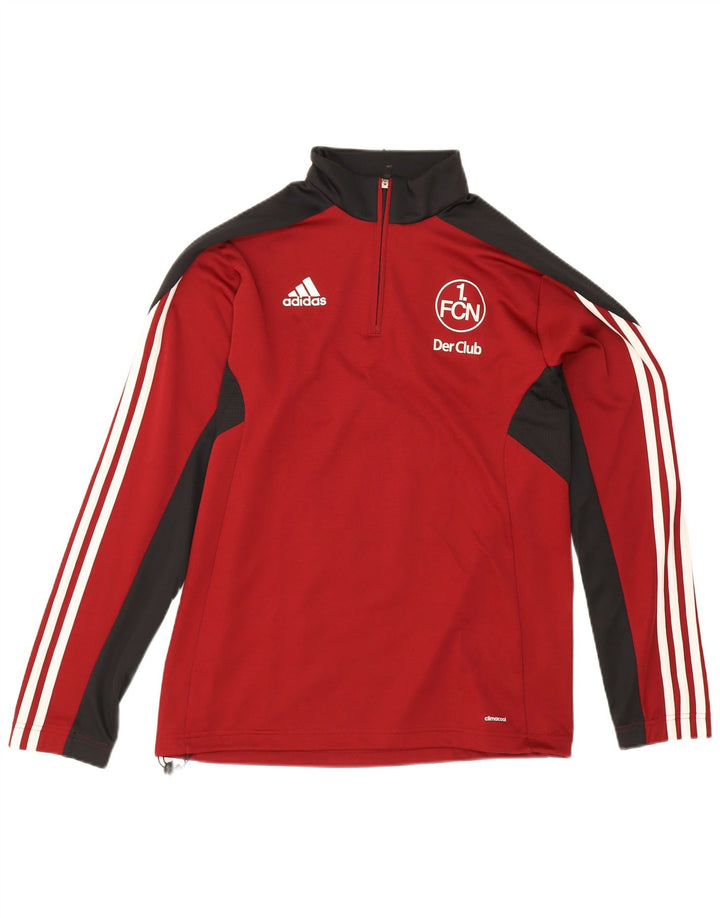 Adidas Męska koszulka Climacool Graphic z długim rękawem, w kolorze średnio czerwonym