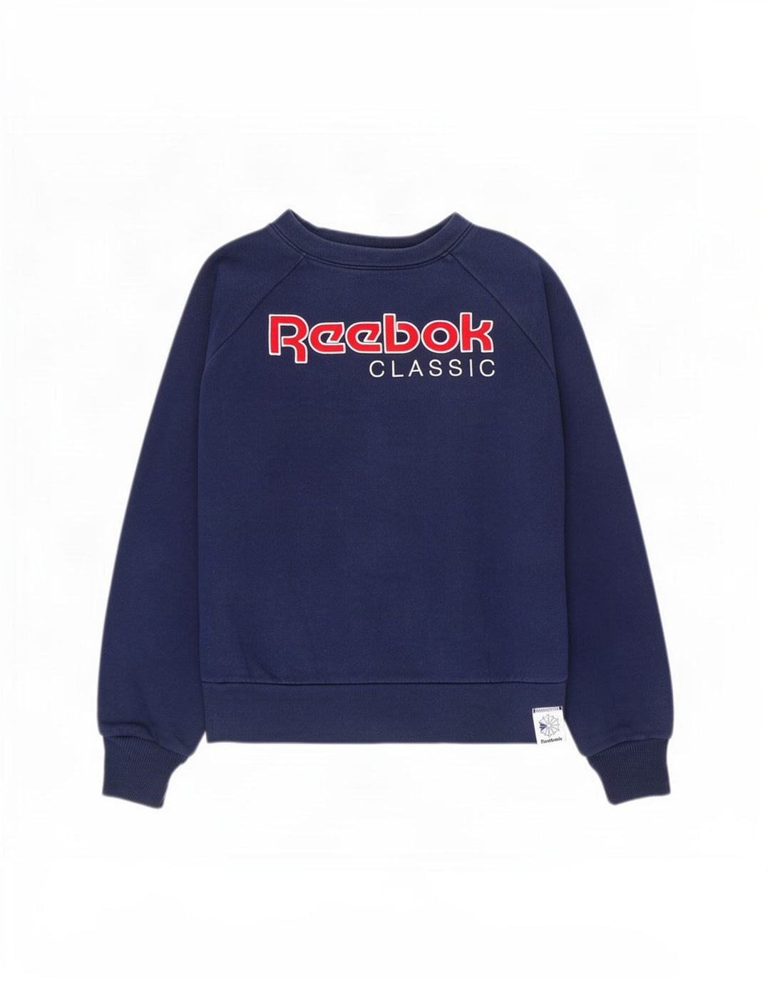 Damska bluza Reebok Graphic Oversize Sweter UK 12/14 Średni granat